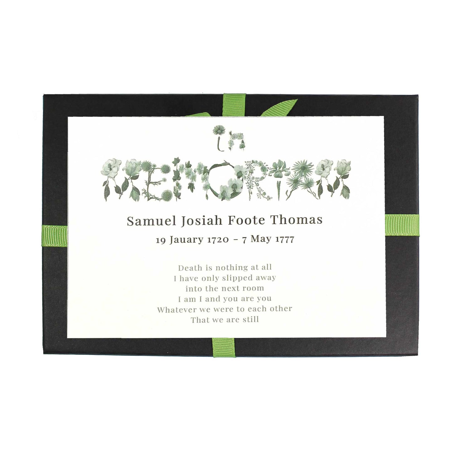 In Memoriam Cards