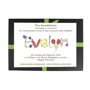 Birth Announcement Card