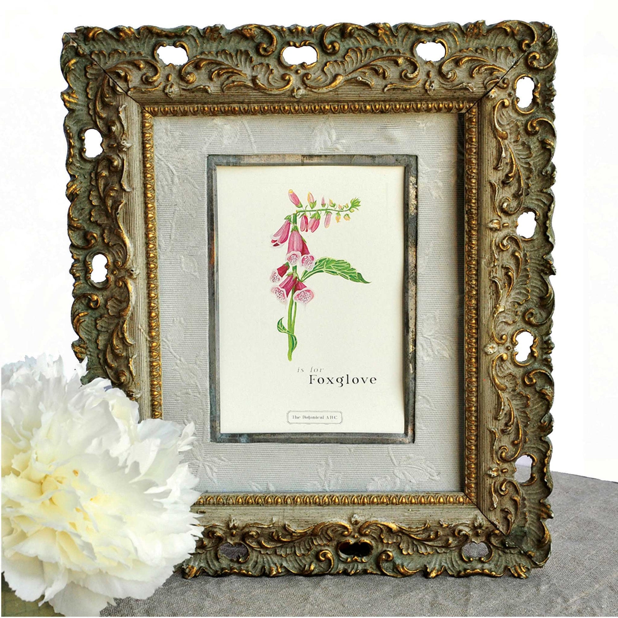 Flower Letter Print F