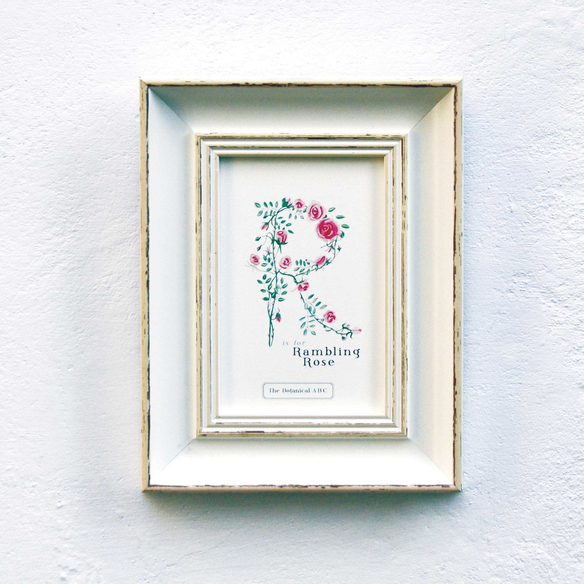 Flower Letter Print R
