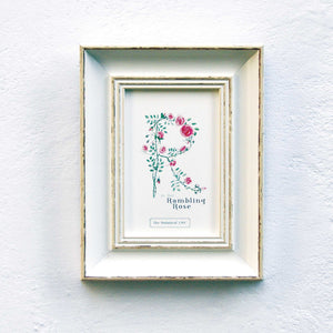 Flower Letter Print R