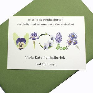 Birth Announcement Card