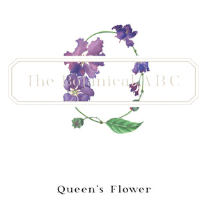 Flower Letter Print Q