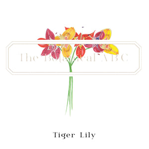 Flower Letter Print T