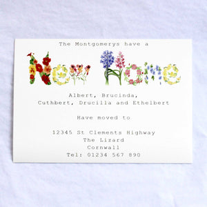 Change of Address Card