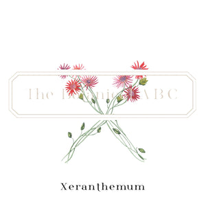 Flower Letter Print X