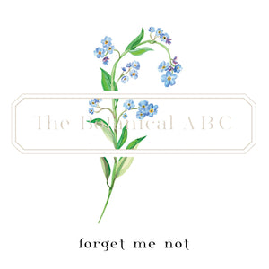 Flower Letter Print F